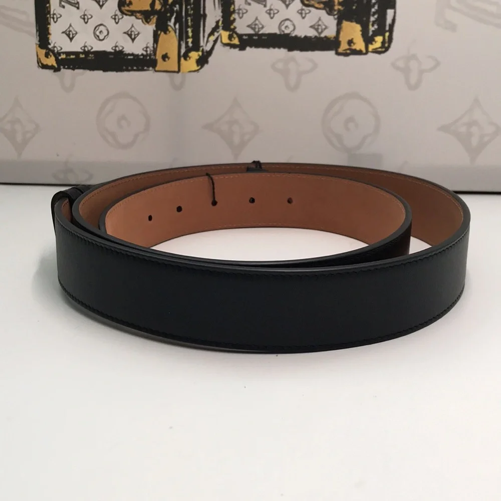 💯 - New Authentic Fendi Baguette FF Logo Buckle Leather Belt